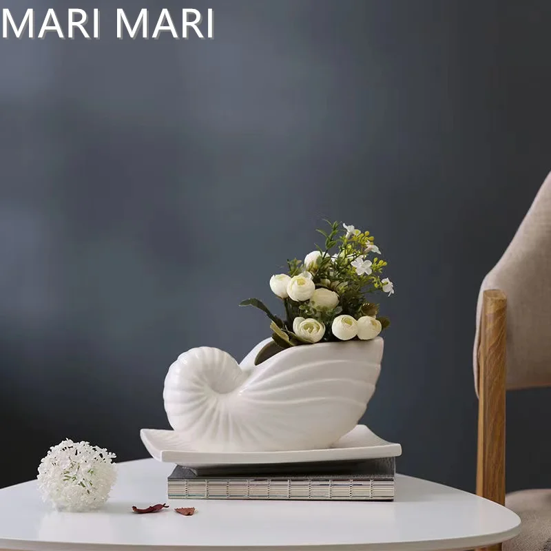 Se igennem Spekulerer zoom Porcelain Wedding Shell Vase | Porcelain Planter Tableware | Porcelain Home  Decoration - Vases - Aliexpress