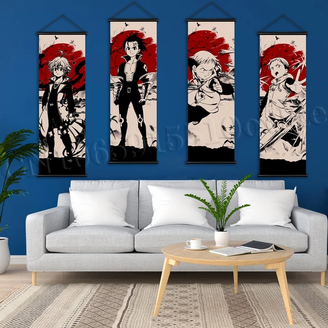 Os Sete Pecados Capitais Posters Canvas Pictures Prints Clássico Anime  Pintura Home Decor Meliodas Últimas Quarto Simples Wall Art