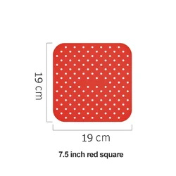 Premium Non-Stick Silicone Cooking & Baking Mat (7.5 red square)