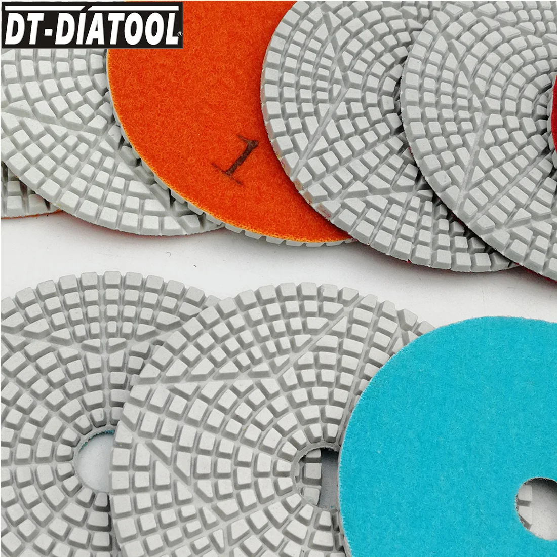 DT DIATOOL 20sets 3 Steps Wet Diamond Polishing Pads For Stone Granite