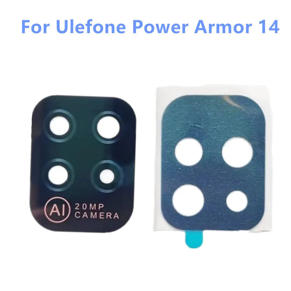 

Original Ulefone Power Armor 14 Cell Phone Back Rear Main AI 20MP Camera Lens Glass Parts Repair Replacement+Adheisive Tape