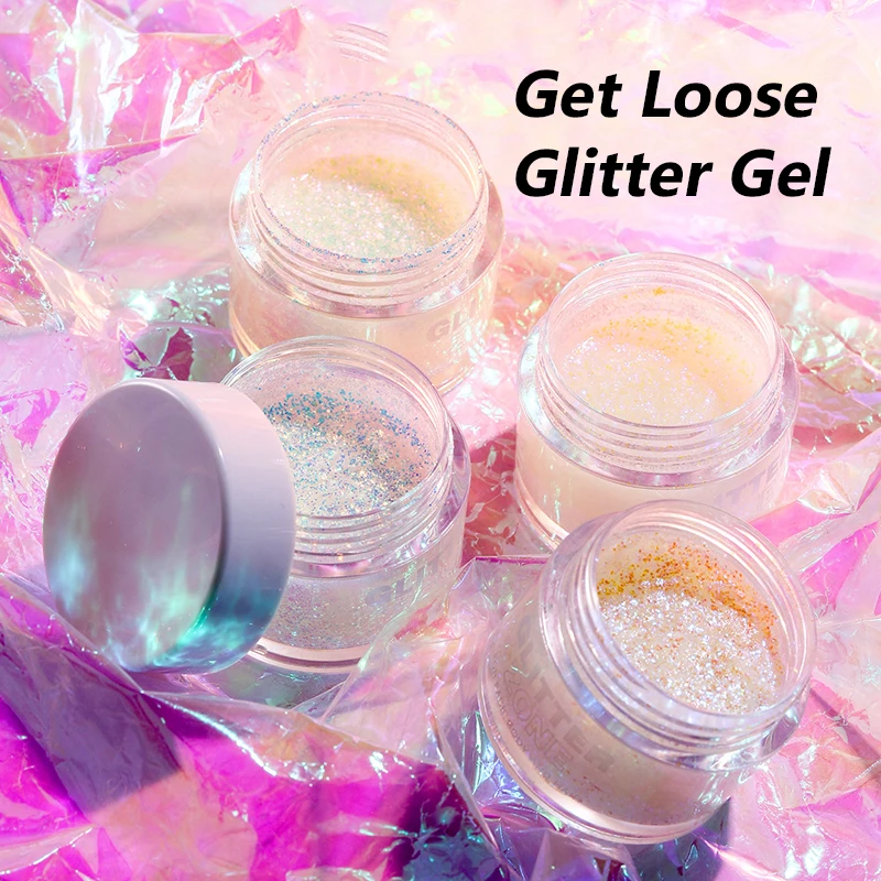 

4-color Colorful Gel Liquid High-gloss Face Body Hair Multi-purpose Illusion Sequin Eye Shadow