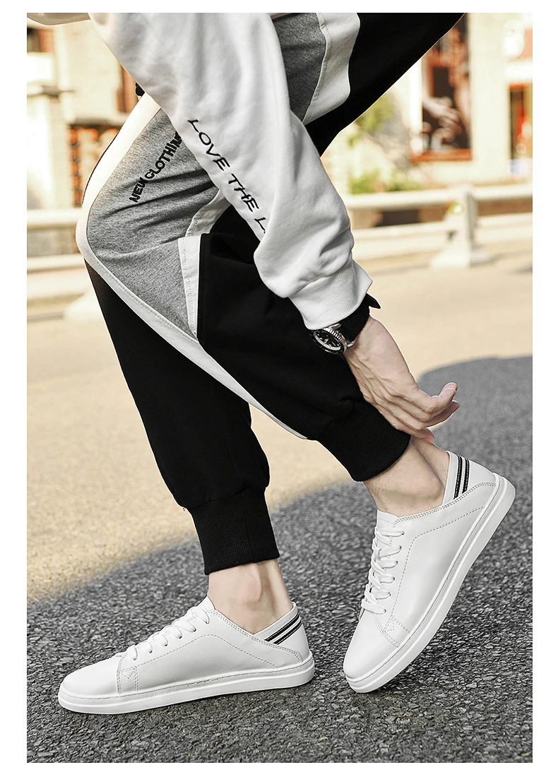 Frühling Sommer Weiß Echtes Leder männer Schuhe männer Casual Aufzug Schuhe Mode Höhe Erhöhen Turnschuhe für Männer Hohe schuhe – Detail 20