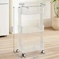 Beauty Salon Decor Furniture Storage Cart Wheels