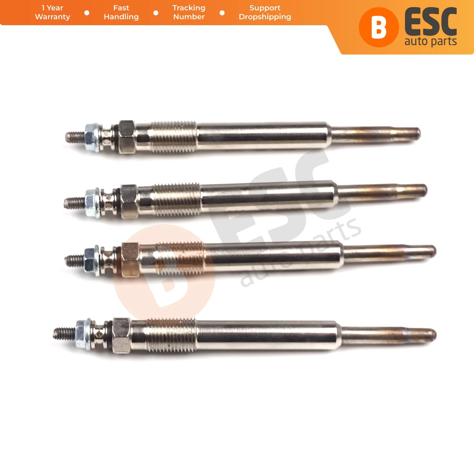 

ESC Auto Parts EGP45-1 4 Pcs Heater Glow Plugs GX107, 100226344 for Fiat Citroen Peugeot Suzuki 2.0-2.2 D Ship From Turkey