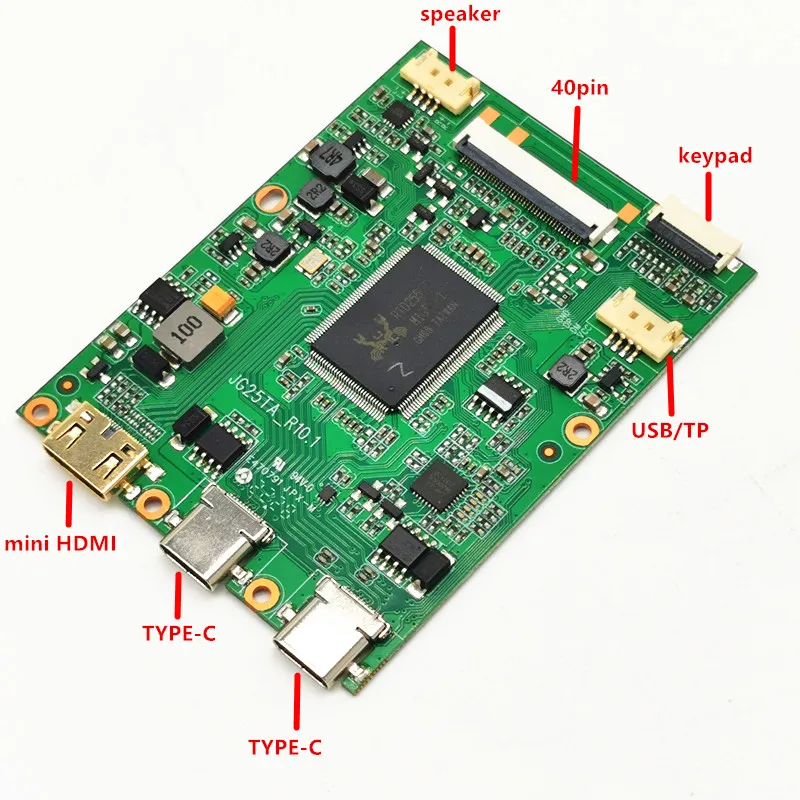 2K EDP C 타입 1 라인 패스 LCD 드라이버 보드, 13.5 인치 NE135FBM-N41 2256 × 1504 40 핀 eDP 2K LCD 패널 컨트롤러 보드, DIY 키트