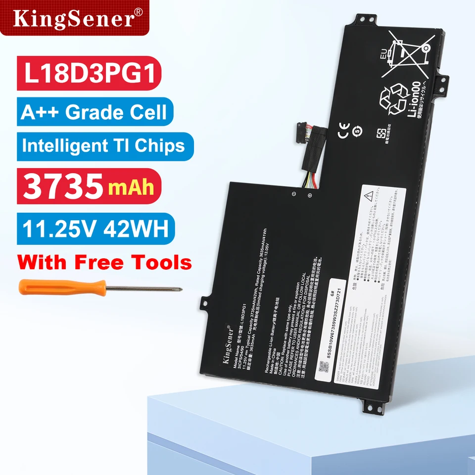 KingSener L18D3PG1 L17M3PB0 Laptop Battery For Lenovo 100E 500E