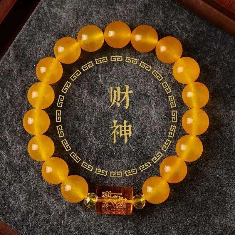 

Новый браслет с трехсторонними бусинами бога богатства Будды браслет для мужчин и женщин приносит удачу и богатство Защита тела