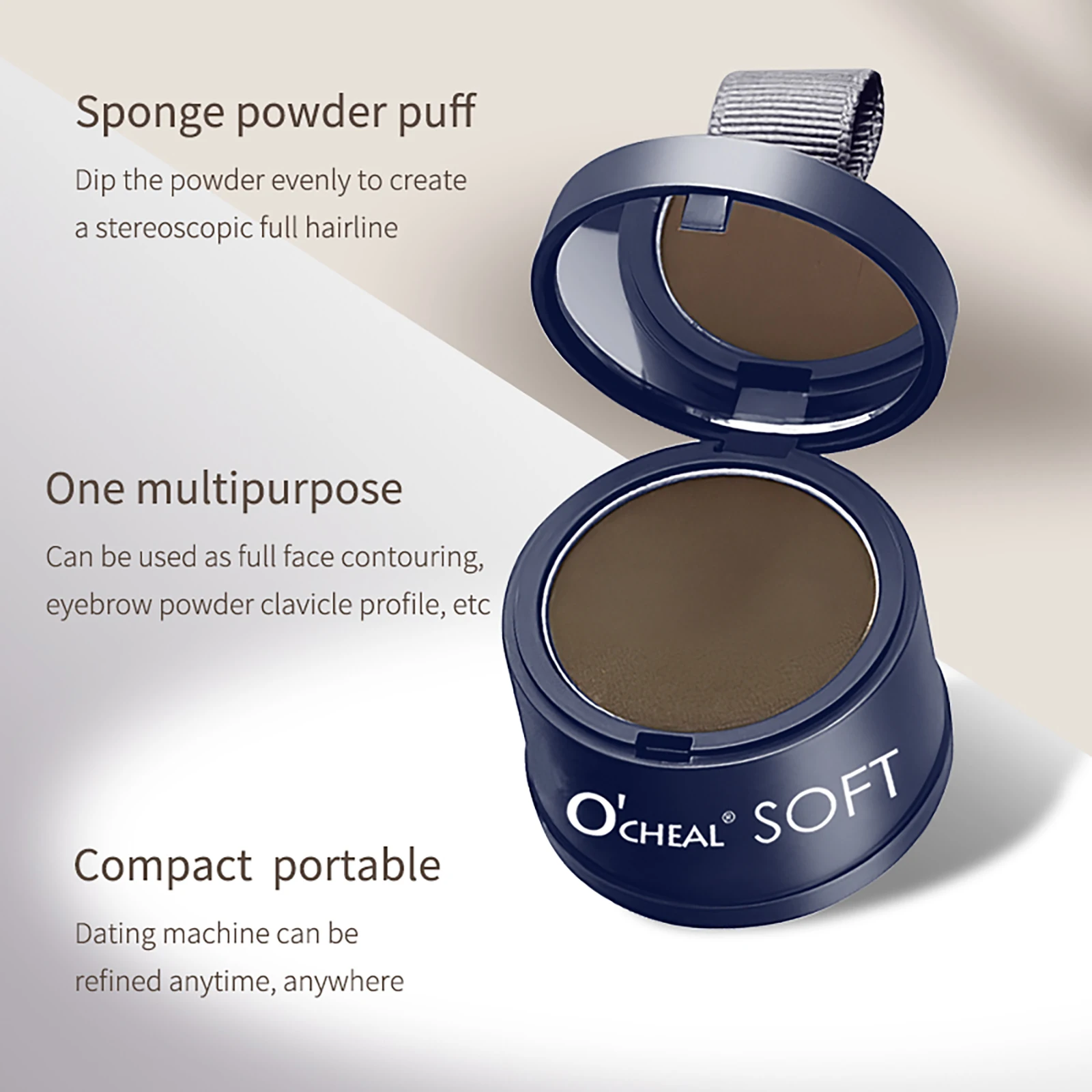 O'CHEAL Hairline Fluffy Powder Repair Volume Powder Shadow Shadow Powder Hair Concealer Coverage Fill Forehead Hairline 3