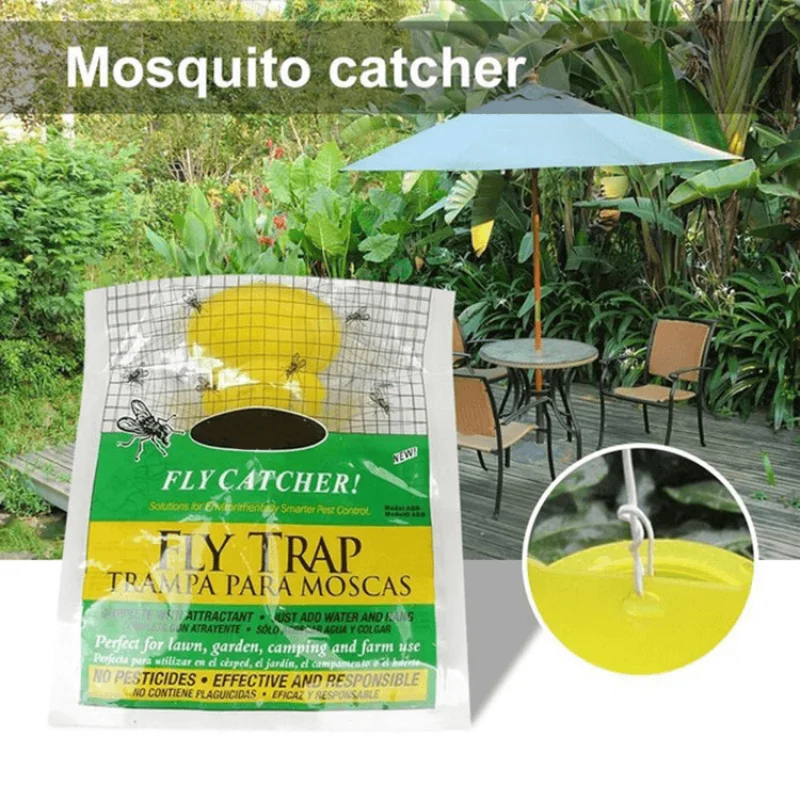 

Hanging Fly Trap Disposable Fly Catcher Bag Mosquito Trap Catcher Fly Wasp Insect Bug Killer Flies Trap For Outdoor