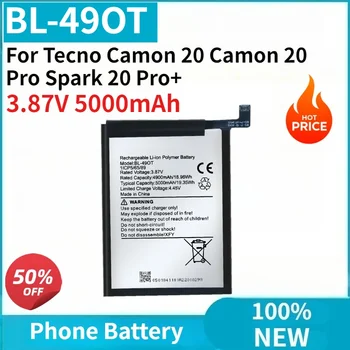 Batteria per cellulare nuova al 100% BL-49OT 3.87V 5000mAh per Tecno Camon 20 Camon 20 Pro Spark 20 Pro+ Alta Qualità
