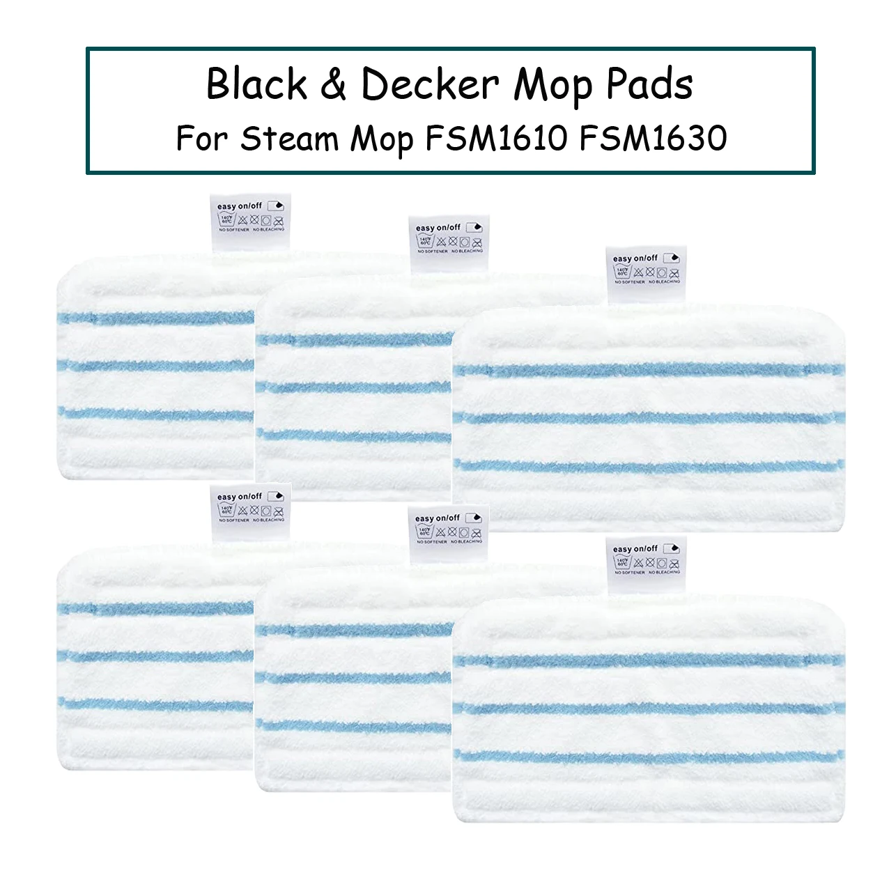 for Black And Decker Steam Mop Pads for FSM1600 1610 1620 FSM1500