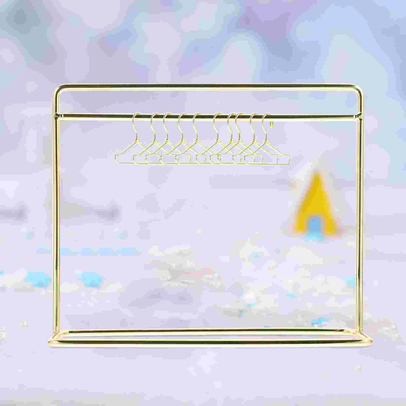 

Держатель для кукольной одежды, миниатюрная подставка для кукольного домика, мебель для игрового домика, игрушки