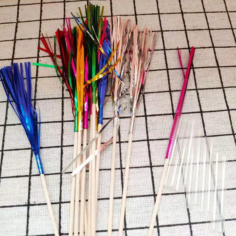 Description Picture 3 of item100 Pieces Disposable Fruit Dessert Sticks Party Tableware Cocktail Picks Fireworks Cake Topper Toothpicks For Wedding Decor