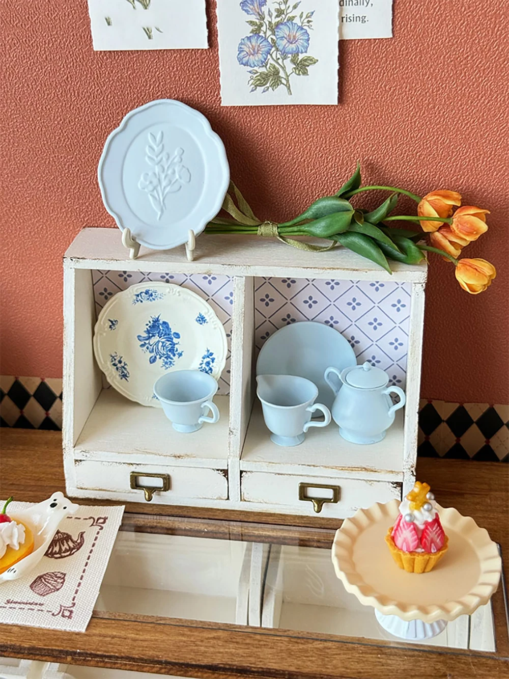 TOYANDONA 14 Piezas Mini Tazas Y Platos De Resina Para Casa De Muñecas – Accesorios Coloridos Y Seguros Para Decoración, Juegos Infantiles Y Fotografía De Paisajes En Miniatura