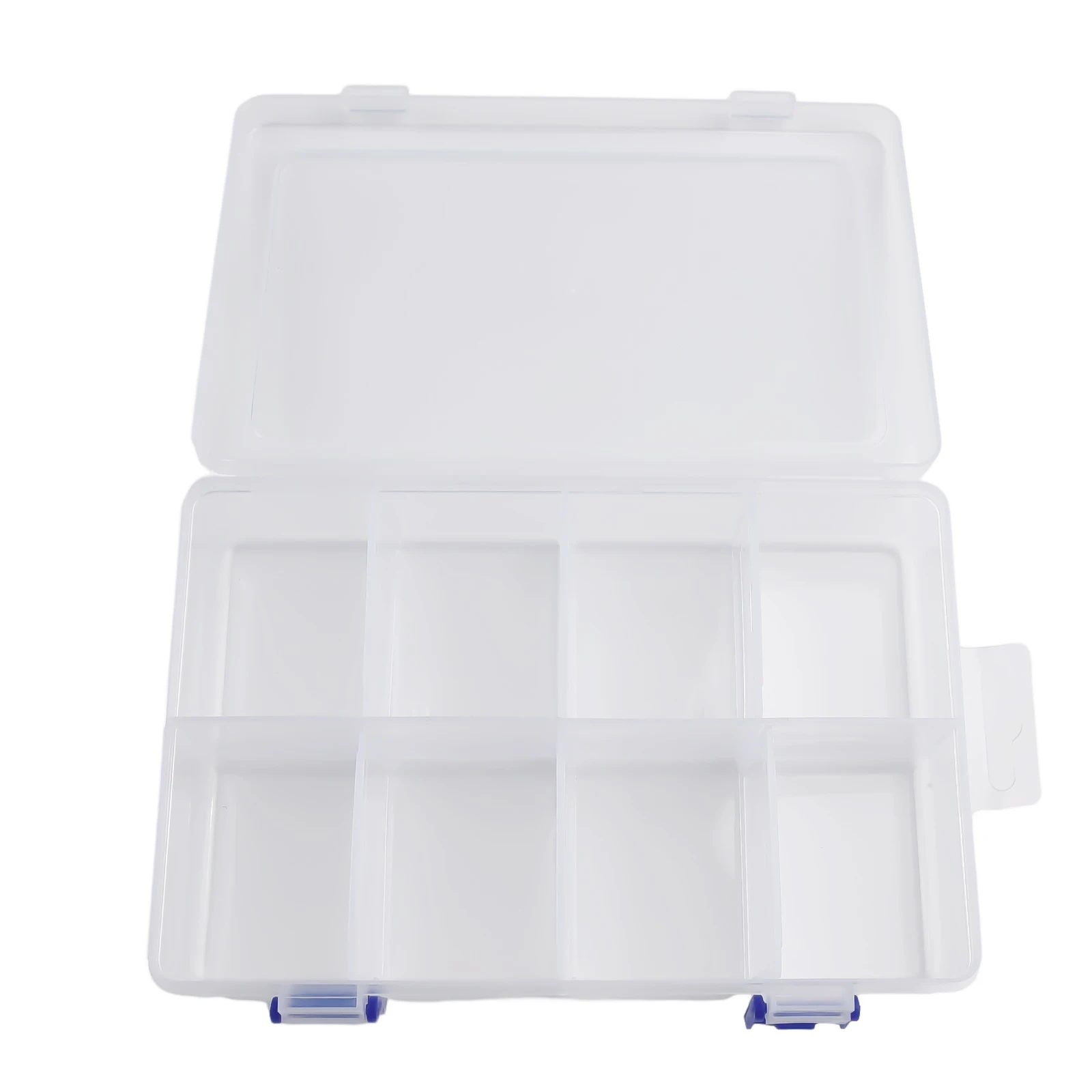 

20*13.5*4.5cm 8 Grids Compartment Plastic Storage Box Screw Component Transparent Box Case Organizer Multifunctional Tool Box