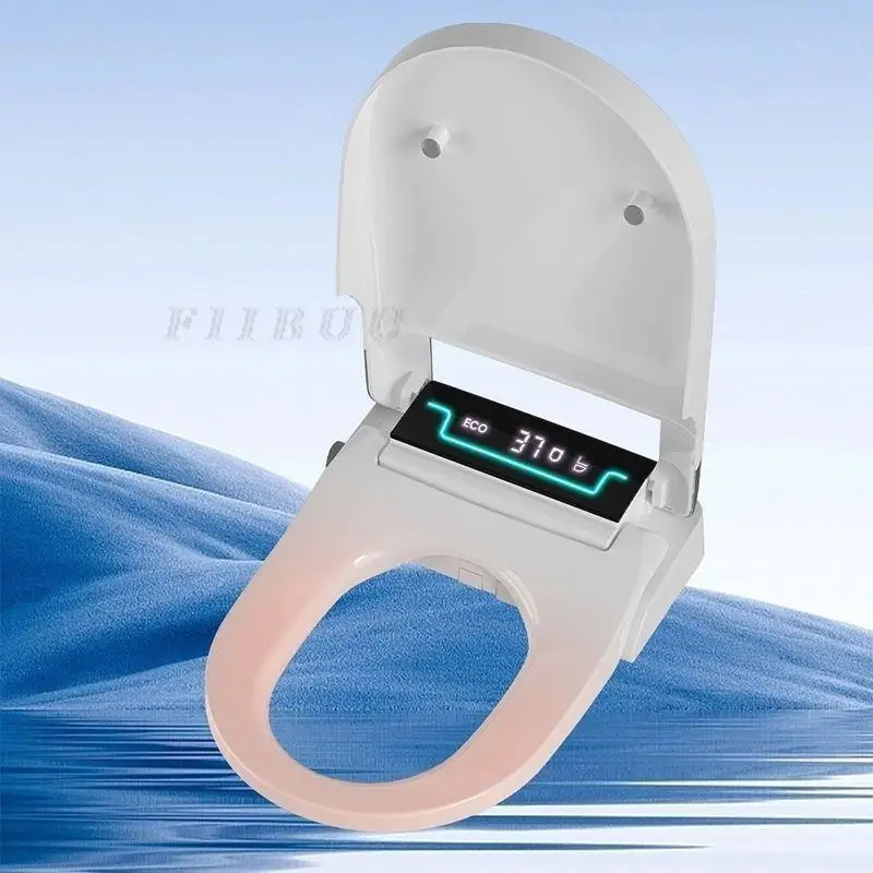 Elongated Bidet Smart Toilet Seat Cover Lid Intelligent NightLight Heating Temperature Adjustment SoftClose