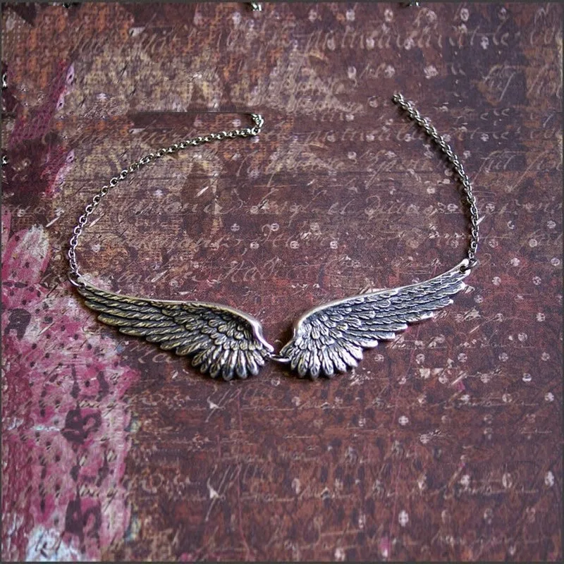 Collana Con Ciondolo Ala D'Angelo In Argento – Gioiello Donna A Forma Di Piuma, Regalo San Valentino