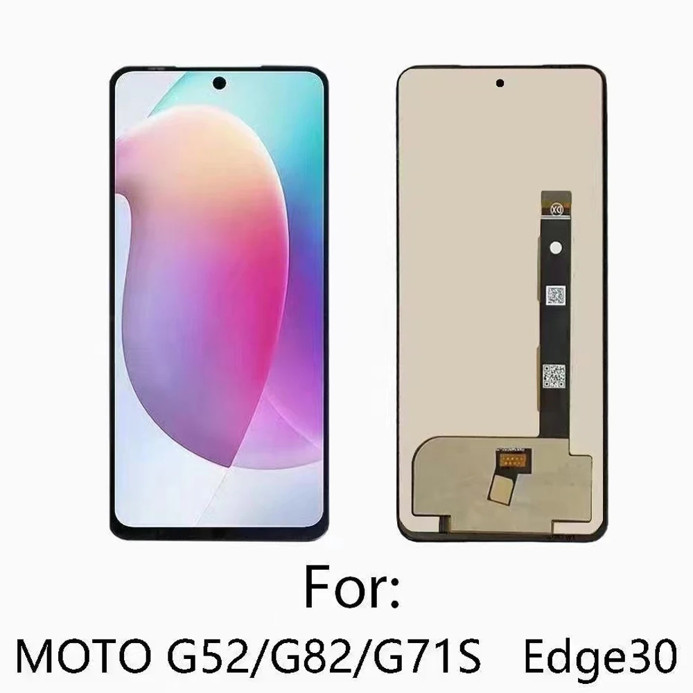 

6.6'' For Motorola Moto Edge30 LCD G52 LCD Display Touch Panel Screen Digitizer Assembly For Moto G71S G82 LCD Display Screen
