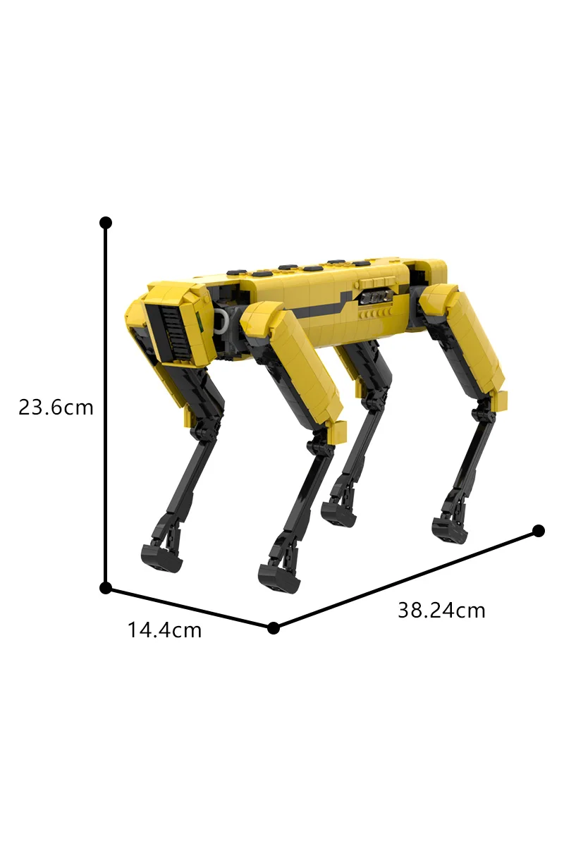 MOC Boston Dynamics Spot Roboter Modell Baustein Alpha Hund Aktivität Roboter Zusammengebaut Ziegel Spielzeug Geschenk für Erwachsene – Detail 8