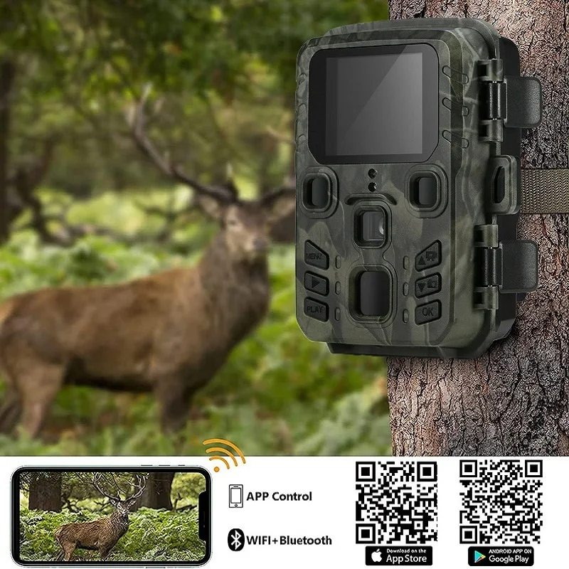 Suntek WIFI řada 4K/2.7K  36MP/24MP vláčet kamera wildlife tepelné záření noc vidění hnutí aktivován IP65 vodotěsný léčka hra kamera