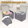 Non Woven Fabric Storage Box Home Supplies Clothing Pants Underwear Sock And Kid Toy Foldable Storage Organizer Cosmetics 1
