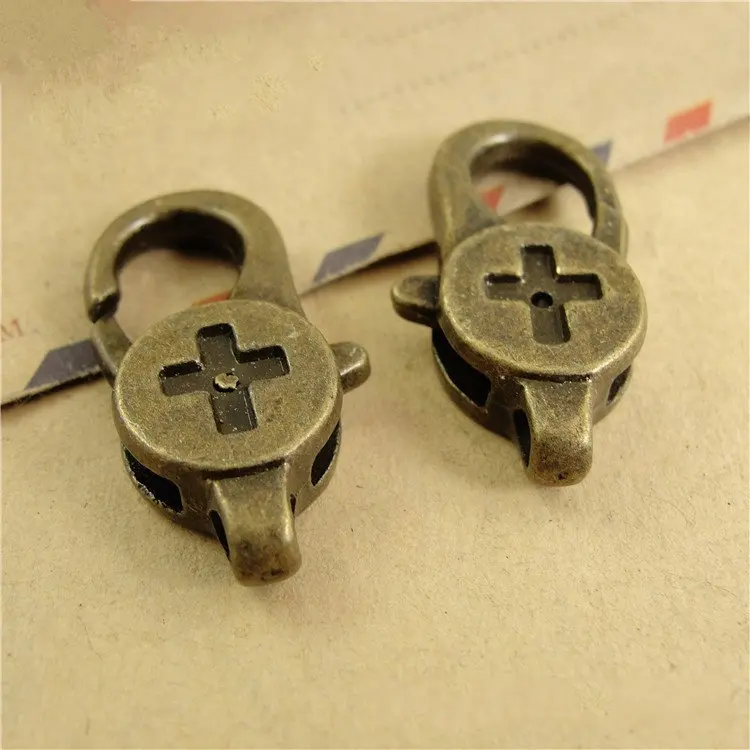 

40 шт. 25x13,8 мм, пряжка для лобстера, ловушка, крючки, крест, сплав, христианские аксессуары, ювелирные изделия, фурнитура, брелок, «сделай сам»