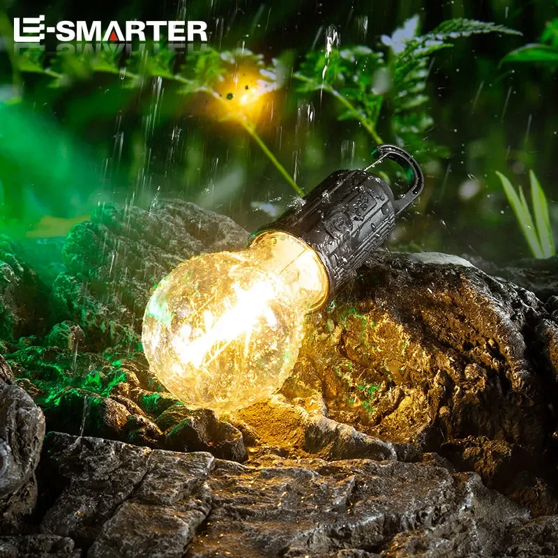 Portable Camping Lantern LED with Hook Type C Charging Waterproof for Hiking Fishing
