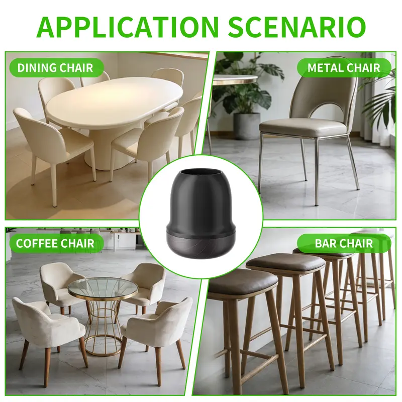 8PCS Chair Leg Cover Floor Protectors Silicone Furniture Table Feet Protect TPE Hair Proof Chair Pads for Chair Table No Noise - Image 6