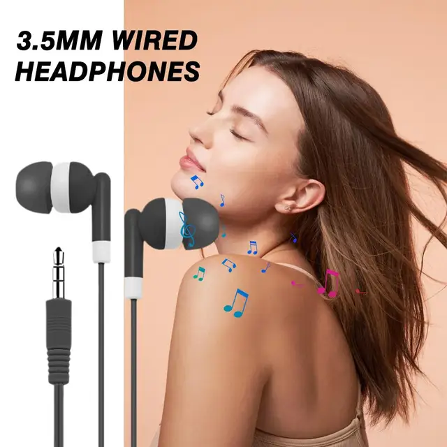 Singer Headphones Without Microphone Earphone Color In Ear Wired