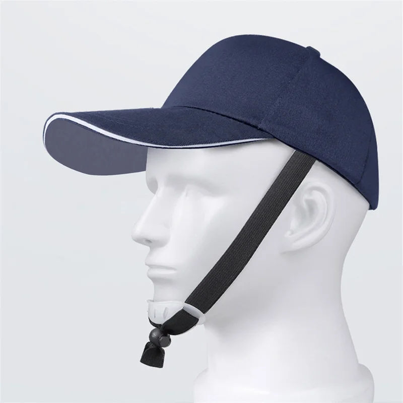 Anti-Collision Safety Helmet Cap Breathable Lightweight Summer Portable  Baseball Cap Sun Hat Short Brim Factory Working Cap