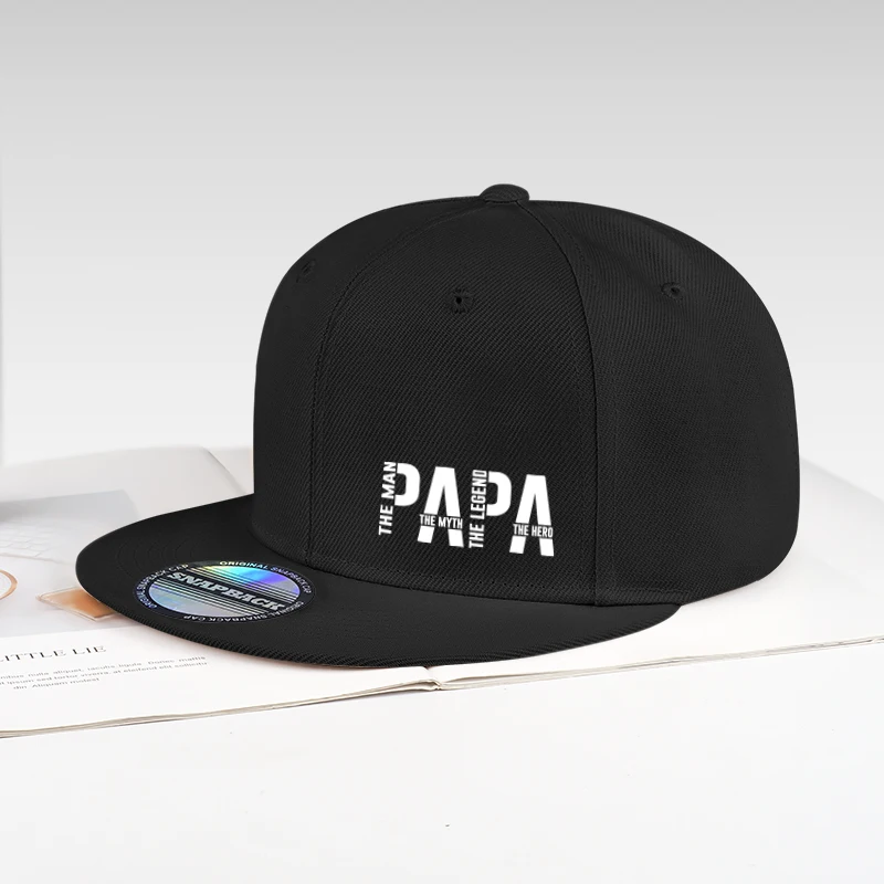 Fun Dad Hero Printed Flat-Brim Cap | Adjustable Sun Hat | Versatile Men's Baseball Cap—Perfect Father's Day Gift