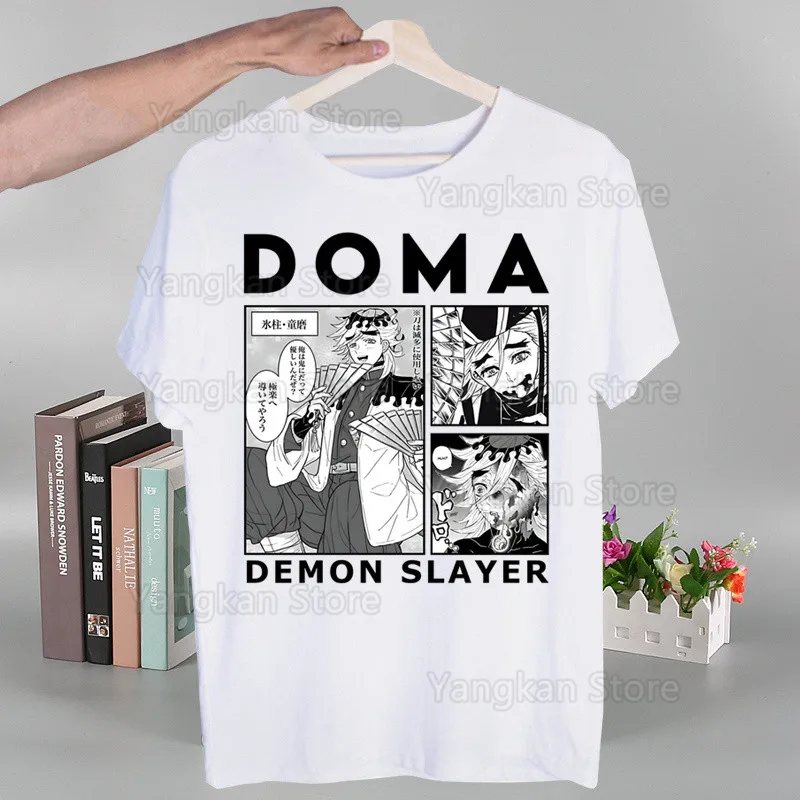 Demon Doma Douma T shirts Fashion Men And Women Tops T-shirt Short Sleeve Unisex Tshirt