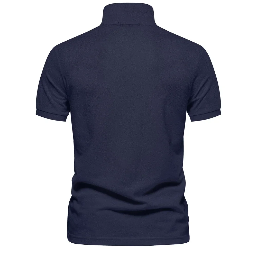 Men’s summer cotton polo shirt for casual daily outfits