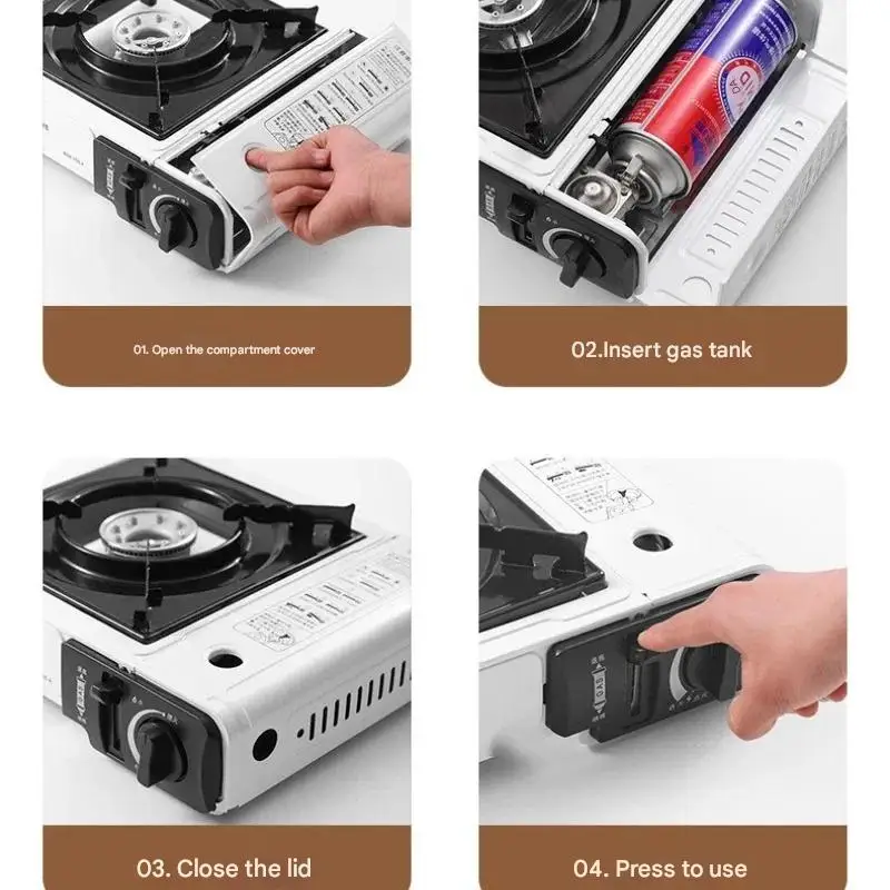 Portable Butane Gas Cassette Stove – Lightweight Outdoor Burner for Camping & BBQ 3