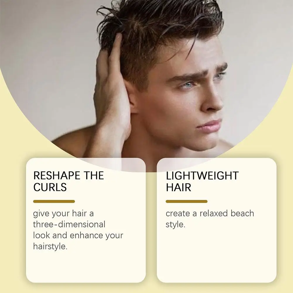 100ml Sea Salt Spray Improving Volumizing, Natural Sea Salt Hair Styling Spray For Men Women Non-Greasy Fluffy Hair Fixing