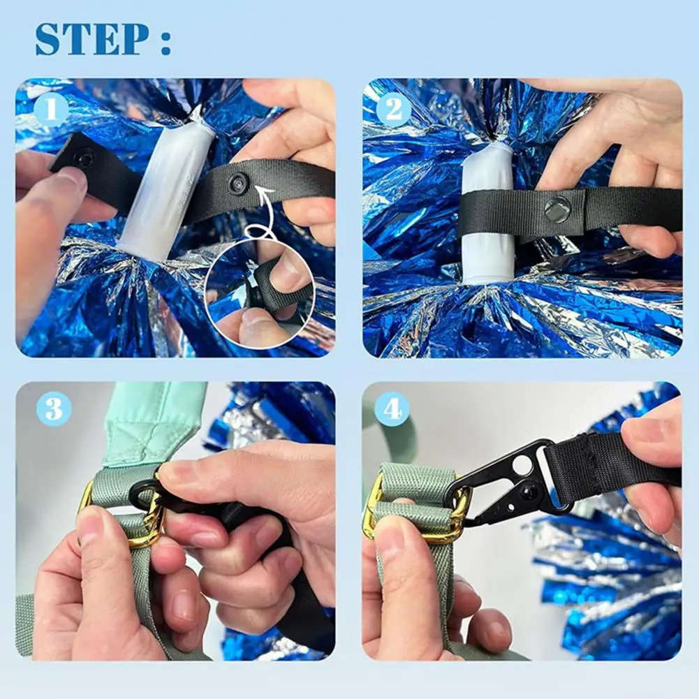 1/2 Pack Cheer Bow Holder Pom Holder Portable Cheerleading Accessories for Teen Girls High School College Sports