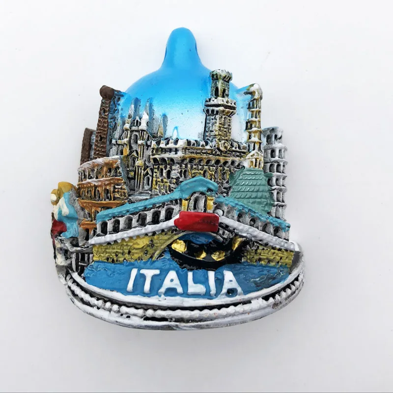 3D Fridge Magnets Sticker Collection Italy Roma Verona Decoration