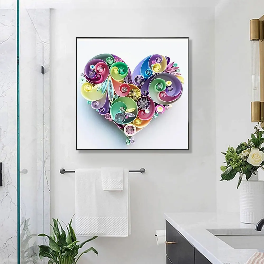 HUACAN Diamond Painting New Collection Heart Full Square/Round Drill Mosaic Flower Home Decor diamond painting