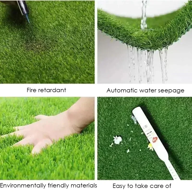 Artificial Turf Grassland Simulation Grass Rug Moss Lawns Fake Green Grass Carpet Plant Outdoor Decoration Garden Accessories
