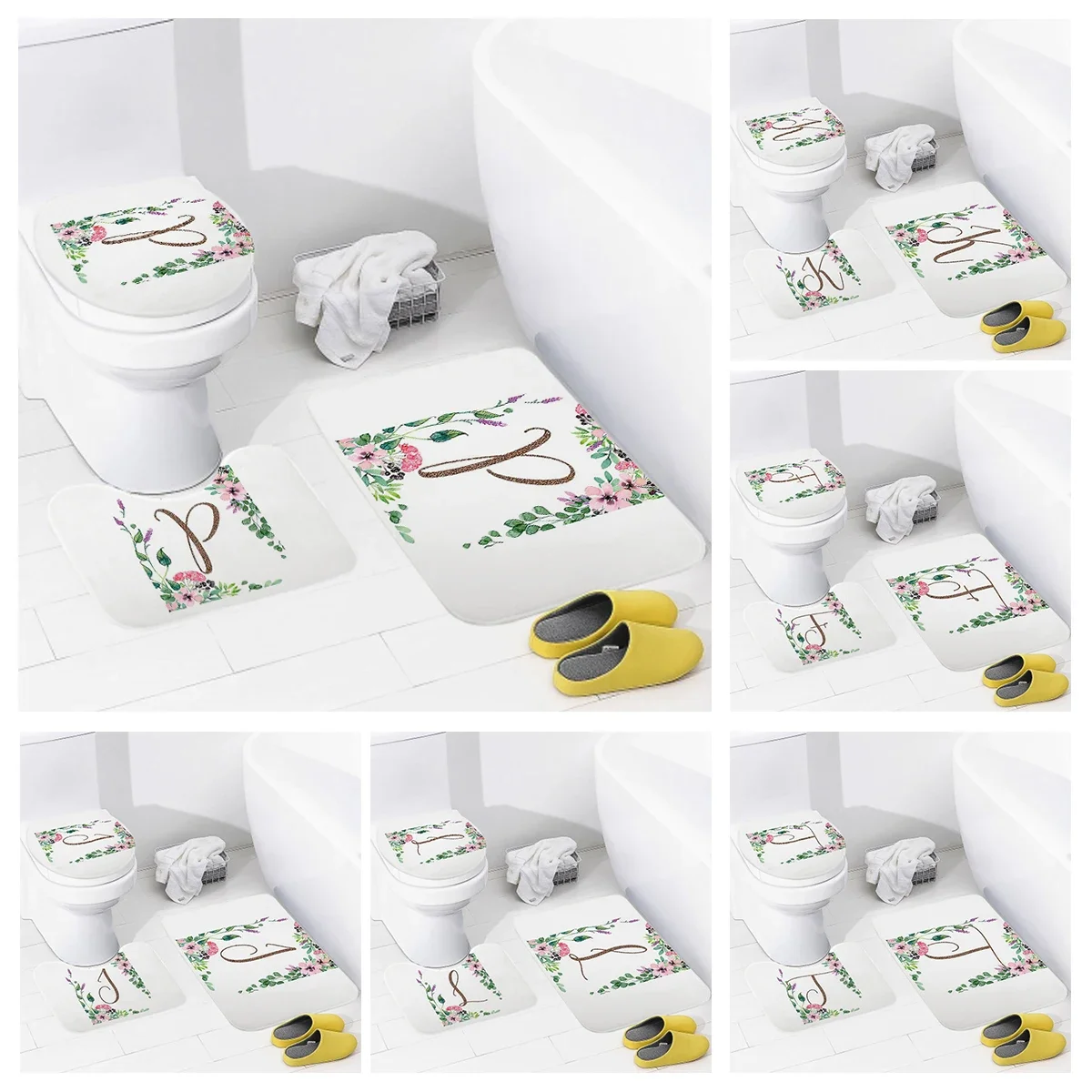 

3 шт., Противоскользящие коврики для ванной