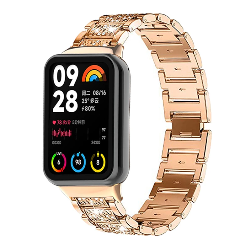 

Diamond Metal Bracelet for Mi Band 8 Pro Watchband for xiaomi miband 8 pro Strap Accessories for mi band 8 pro Wristband Correas