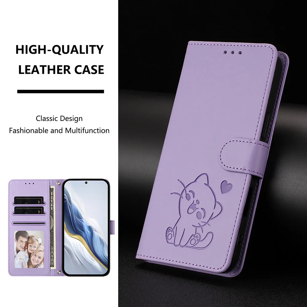 Elegant Leather Phone Case with Card Slot and Wallet Cover