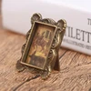Furniture Toys 1:12 Dollhouse Picture Frame Miniature European Vintage Photo Frame for Dollhouse Accessories Cute 1