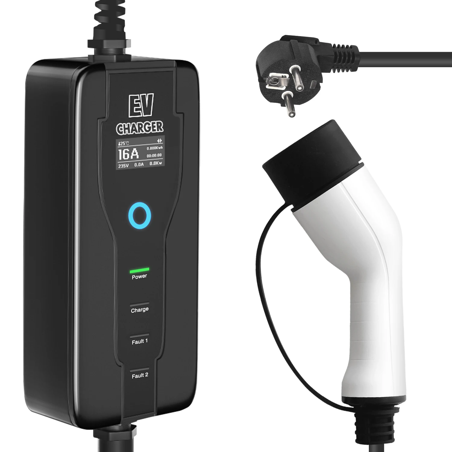 Tipo 2 Evse Ev Carregador N vel 2 16a Port til Ve culo El trico Carro 
