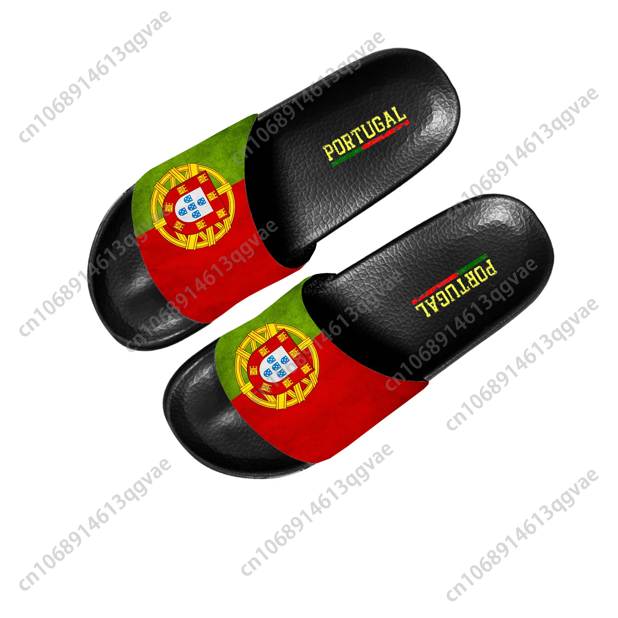 Portugal Flag Slippers Home Customized Water Shoes Men Women Teenagers Children Bathroom Pool Sandals That Can Be Worn Outside 2