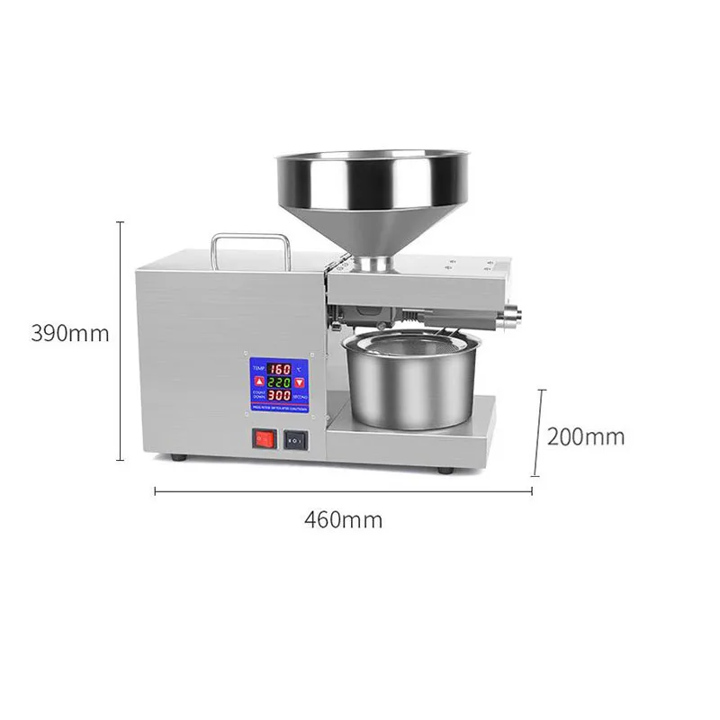 K38 Automatic Household Intelligent Temperature Control Oil Press Peanut Olive Oil Rapeseed Sesame Oil Extractor 110V/220V 5