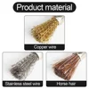 Pen Wire Brush 100mm With 3.0 Round Long Shank,Steel Cleaning End Brushes Rotary Tool Pen Wire Brush Rust Paint Removal 6