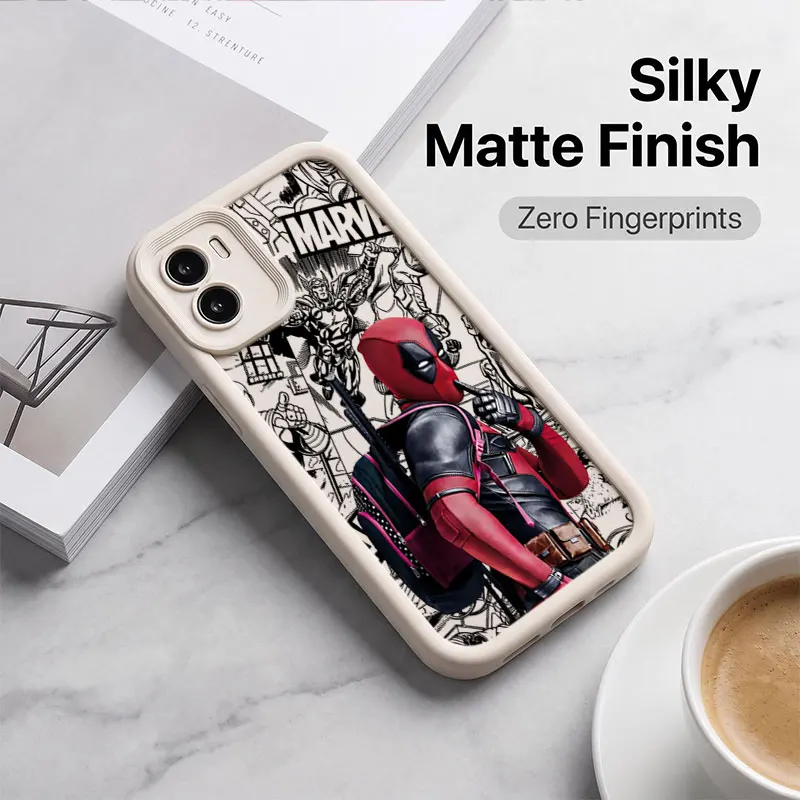 Deadpool Cartoon Design Phone Case - Vibrant & Durable Cover
