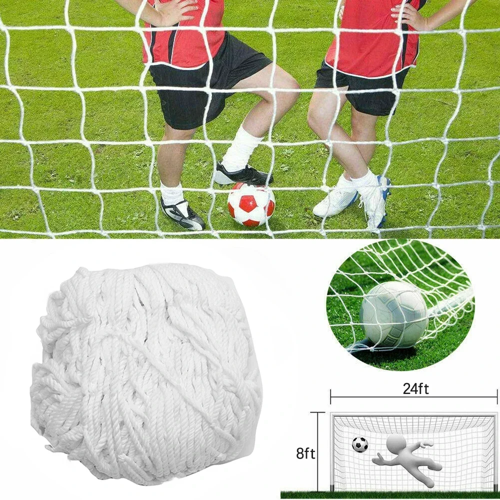 Soccer Netting TOPINCN Soccer Net Durable Soccer Goal Nets Sports For Lacrosse And Soccer ( 6X4foot,8X6foot,12X6foot,24X8foot)(24X8FT Replacement Goal Nets